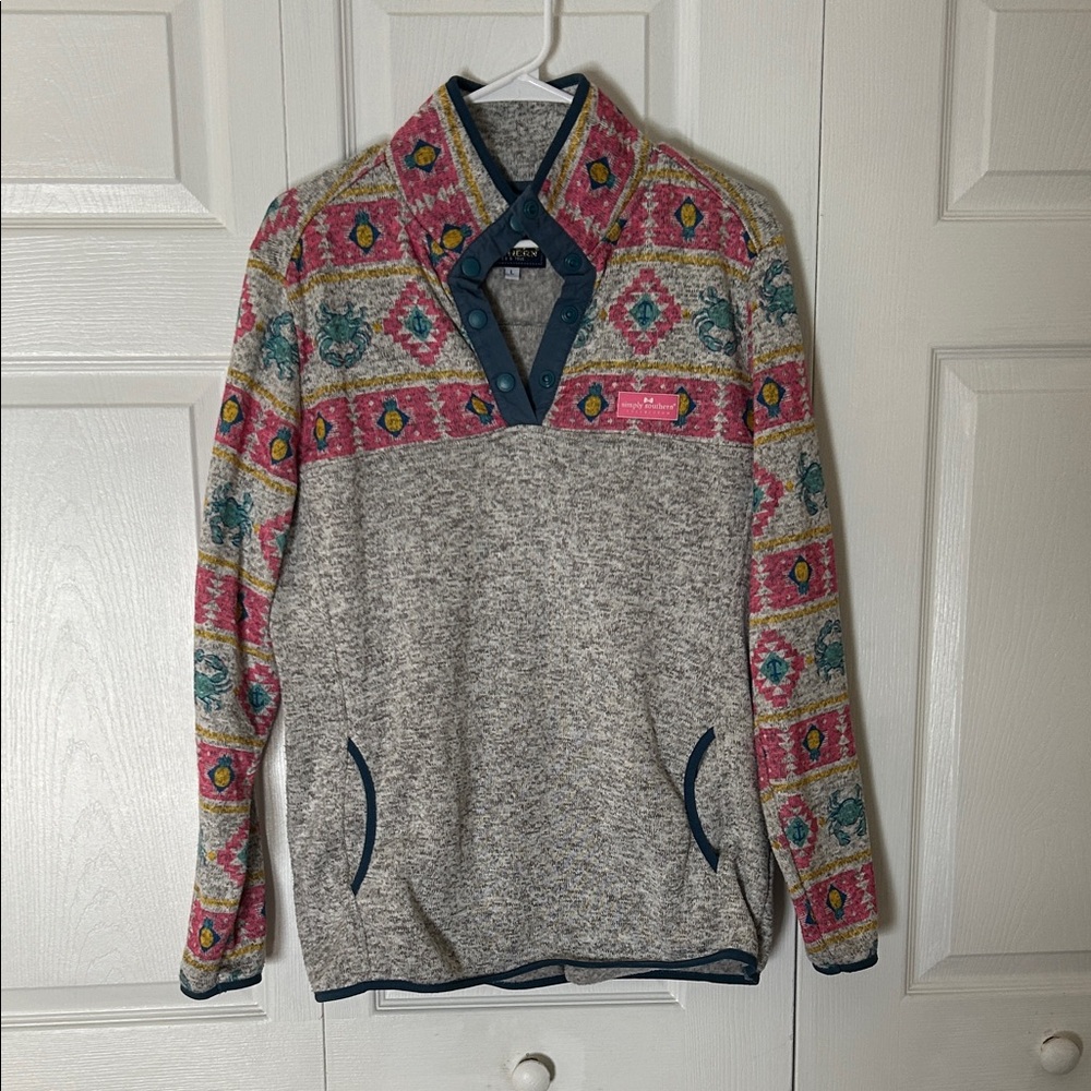 Gray Patterned Women's Sweater